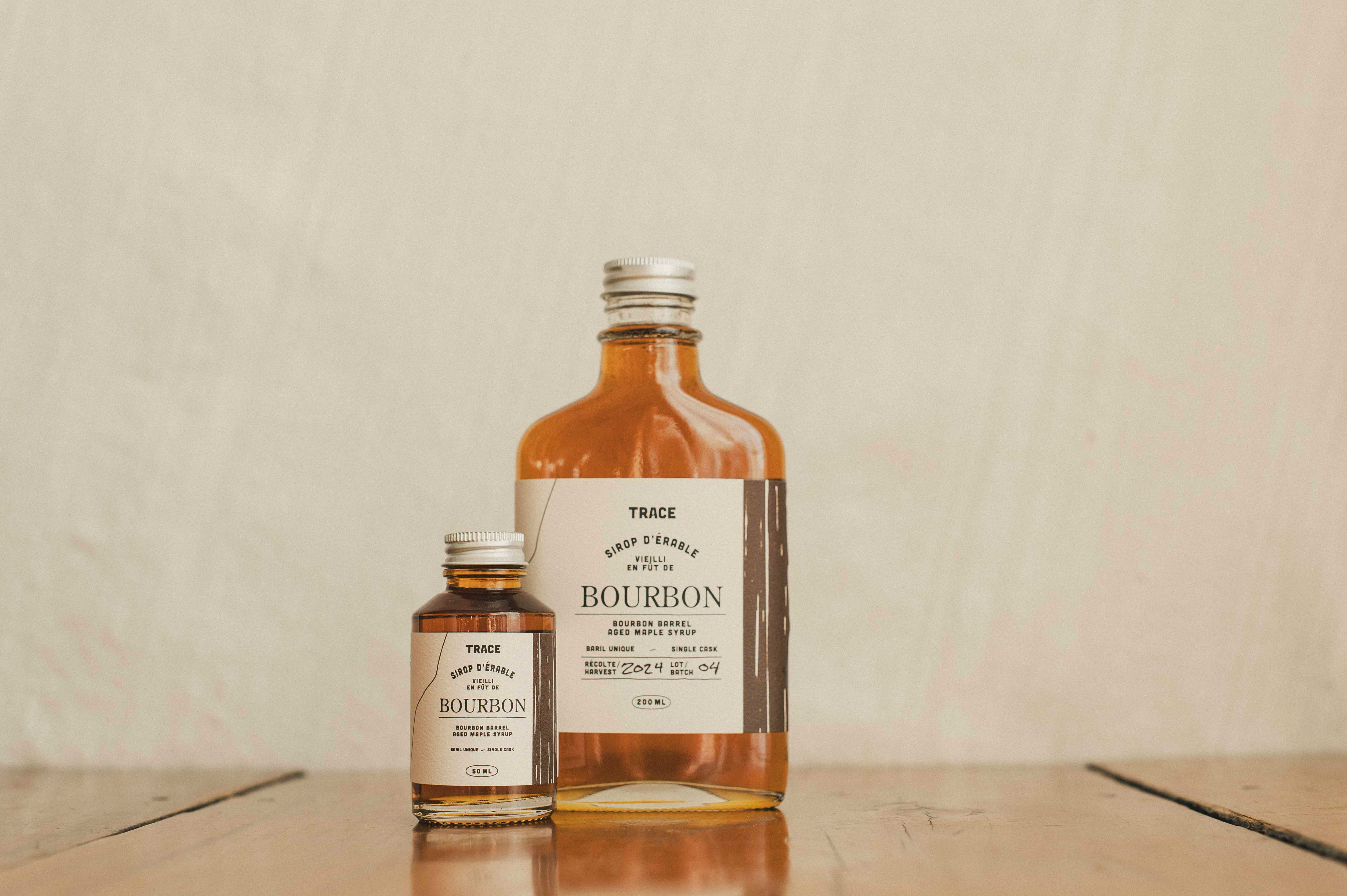 Sirop d'érable vieilli en fût de Bourbon