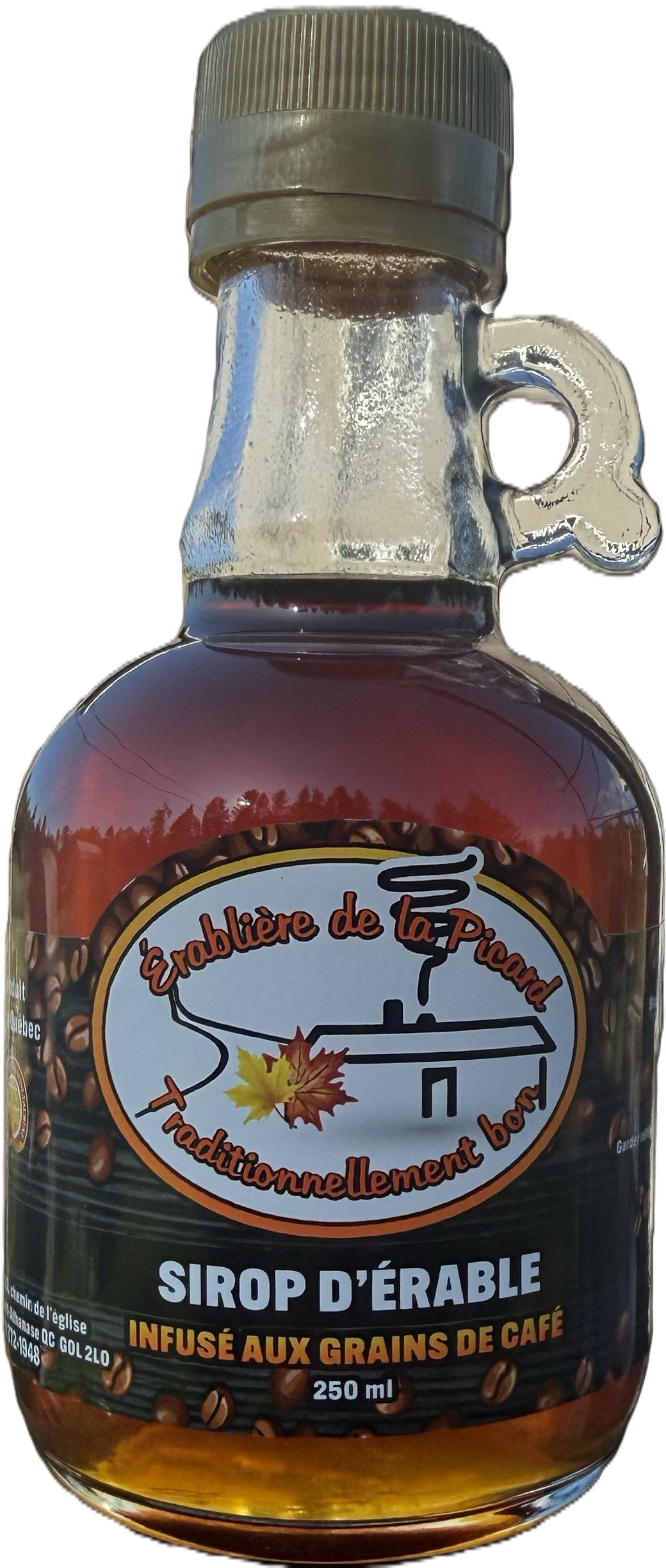 Sirop d'érable infusé au café