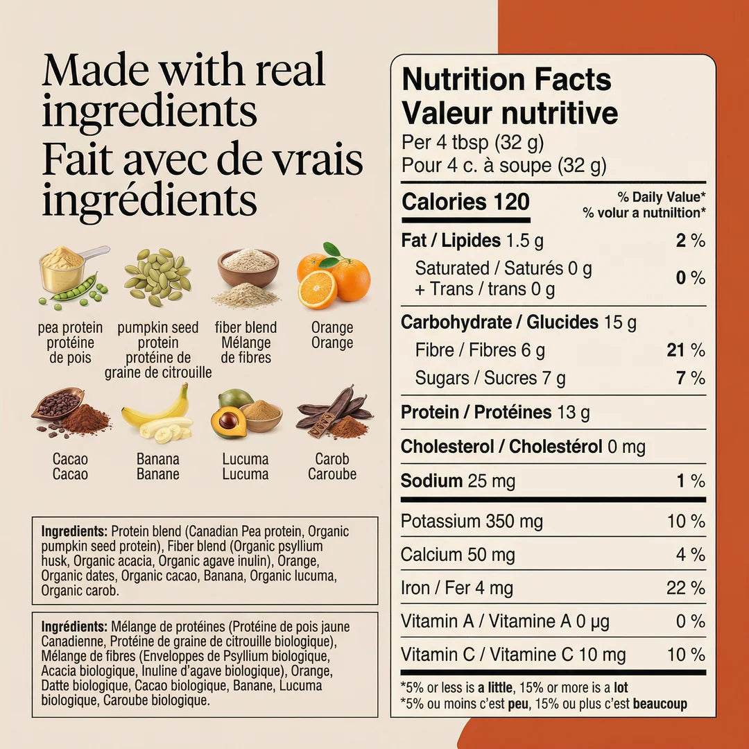 Smoothie mix - Chocolate and orange