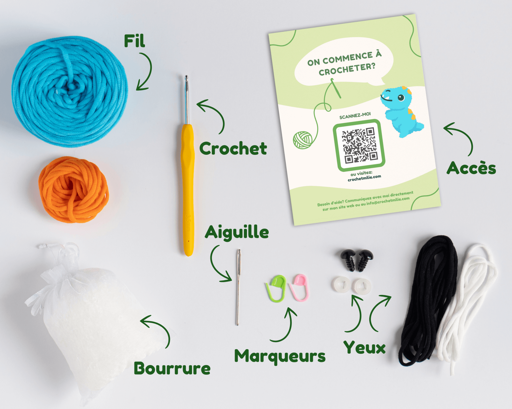 Kit de crochet - Dino T-Rex