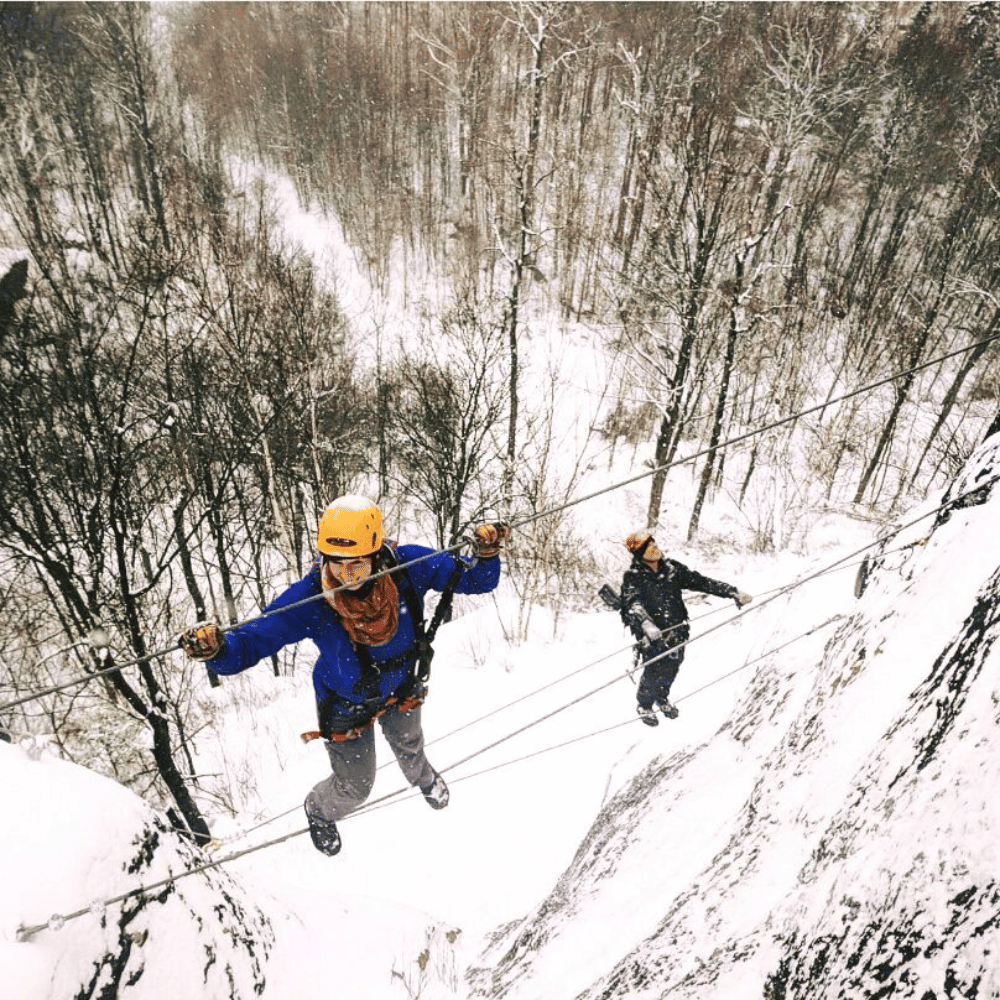 Via Ferrata hivernale pour 2 personnes - TYROPARC