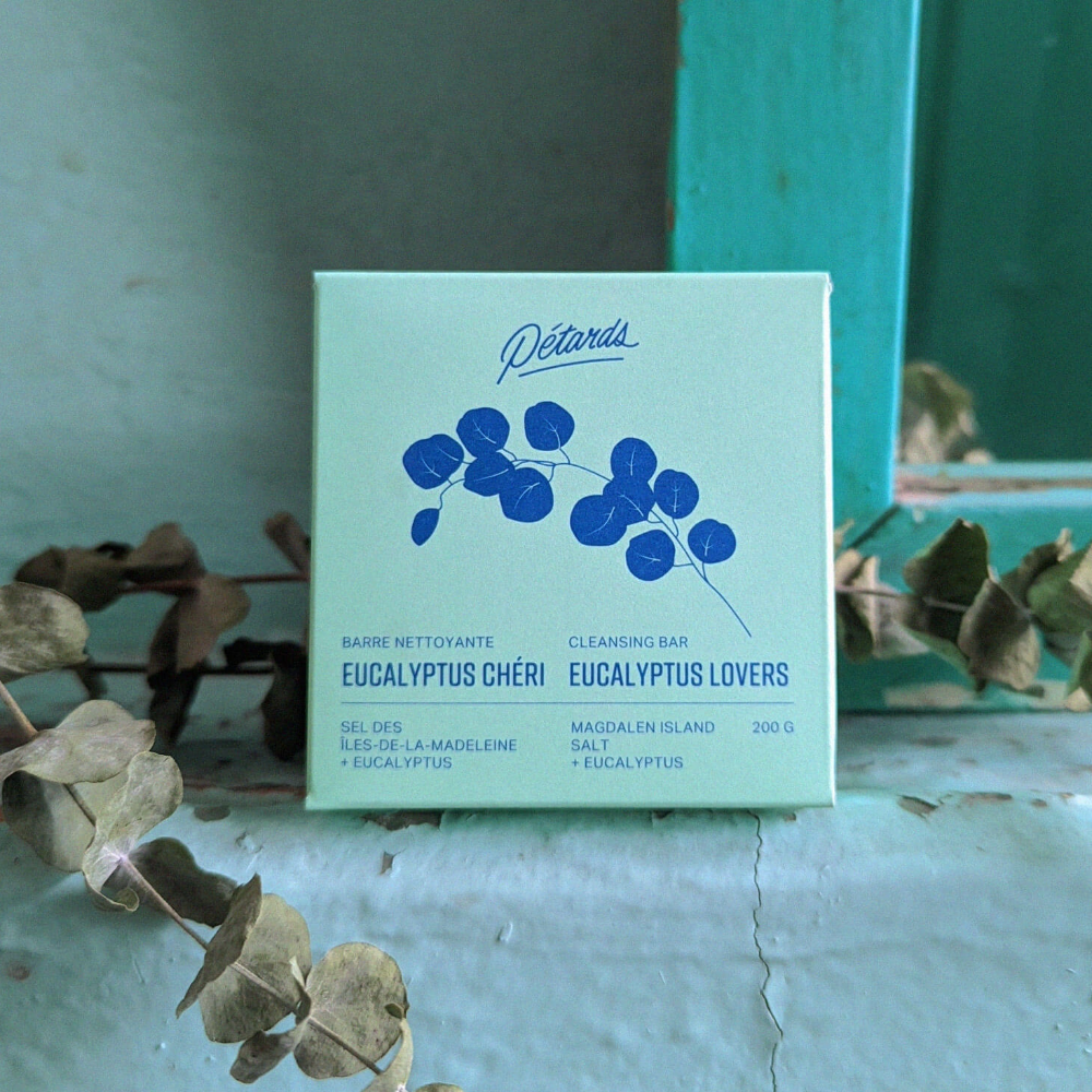 Eucalyptus Chéri cleansing bar - Eucalyptus &amp; Salt from the Magdalen Islands