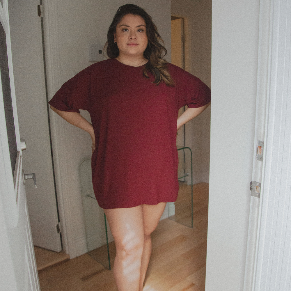 Oversized T-Shirt - Burgundy