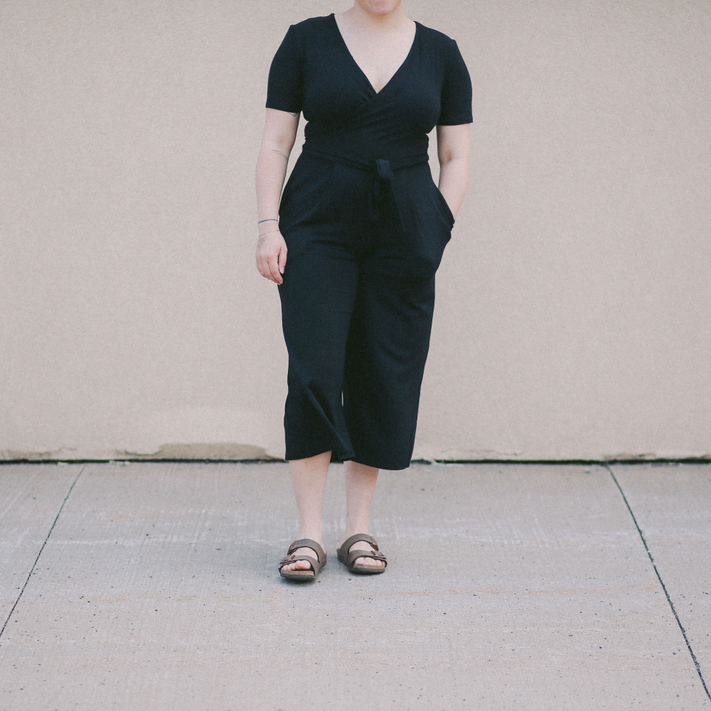 Bamboo wrap jumpsuit