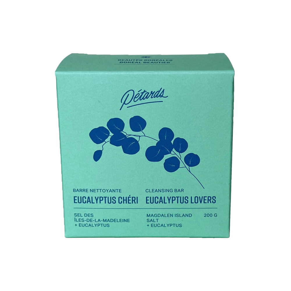 Eucalyptus Chéri cleansing bar - Eucalyptus &amp; Salt from the Magdalen Islands