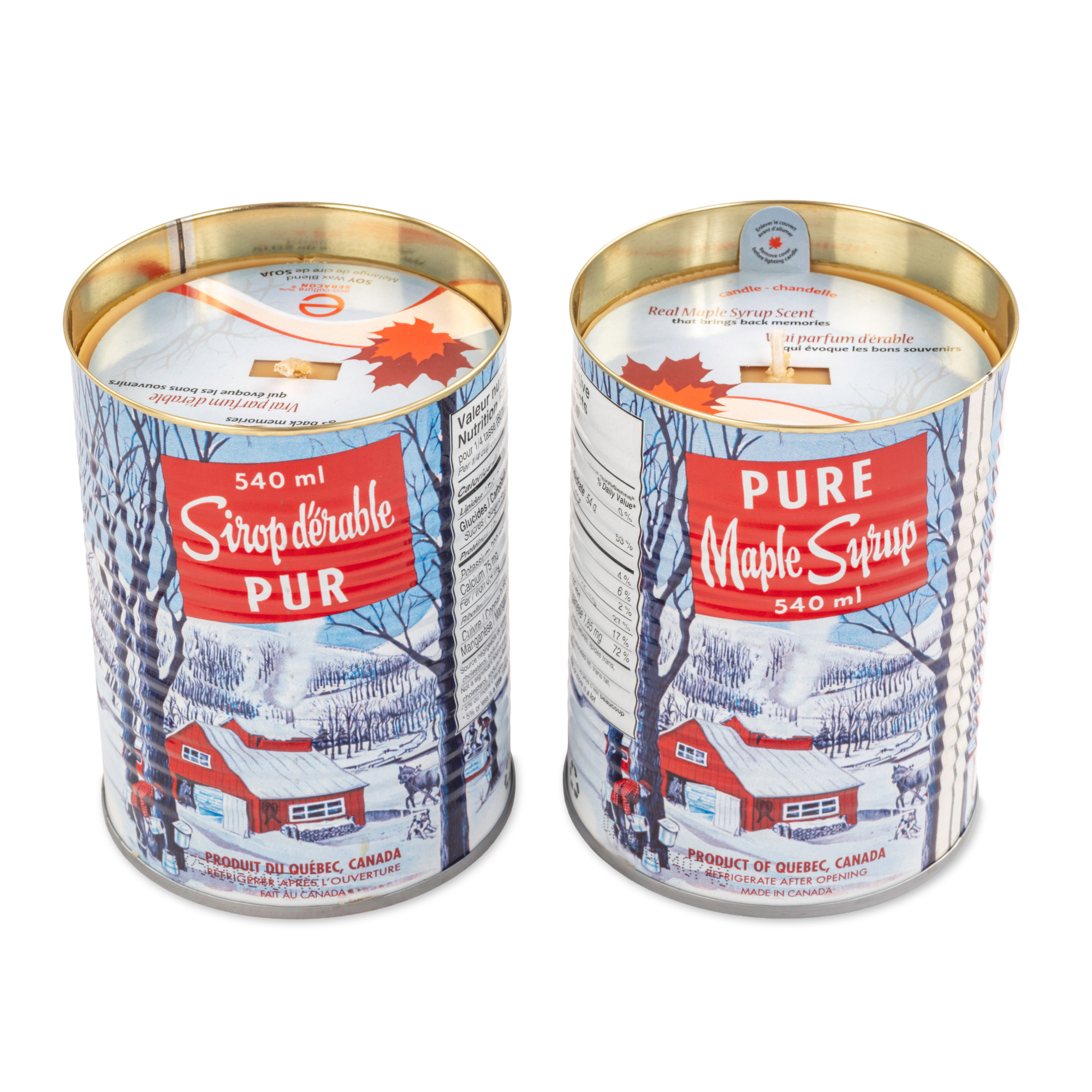 Coffret Cadeau de 2 Chandelles au sirop d’érable