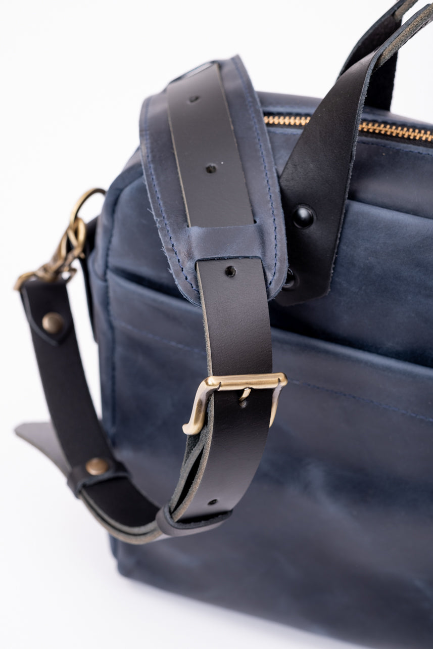 Mallette en cuir, attaché-case, sac messager en cuir noir