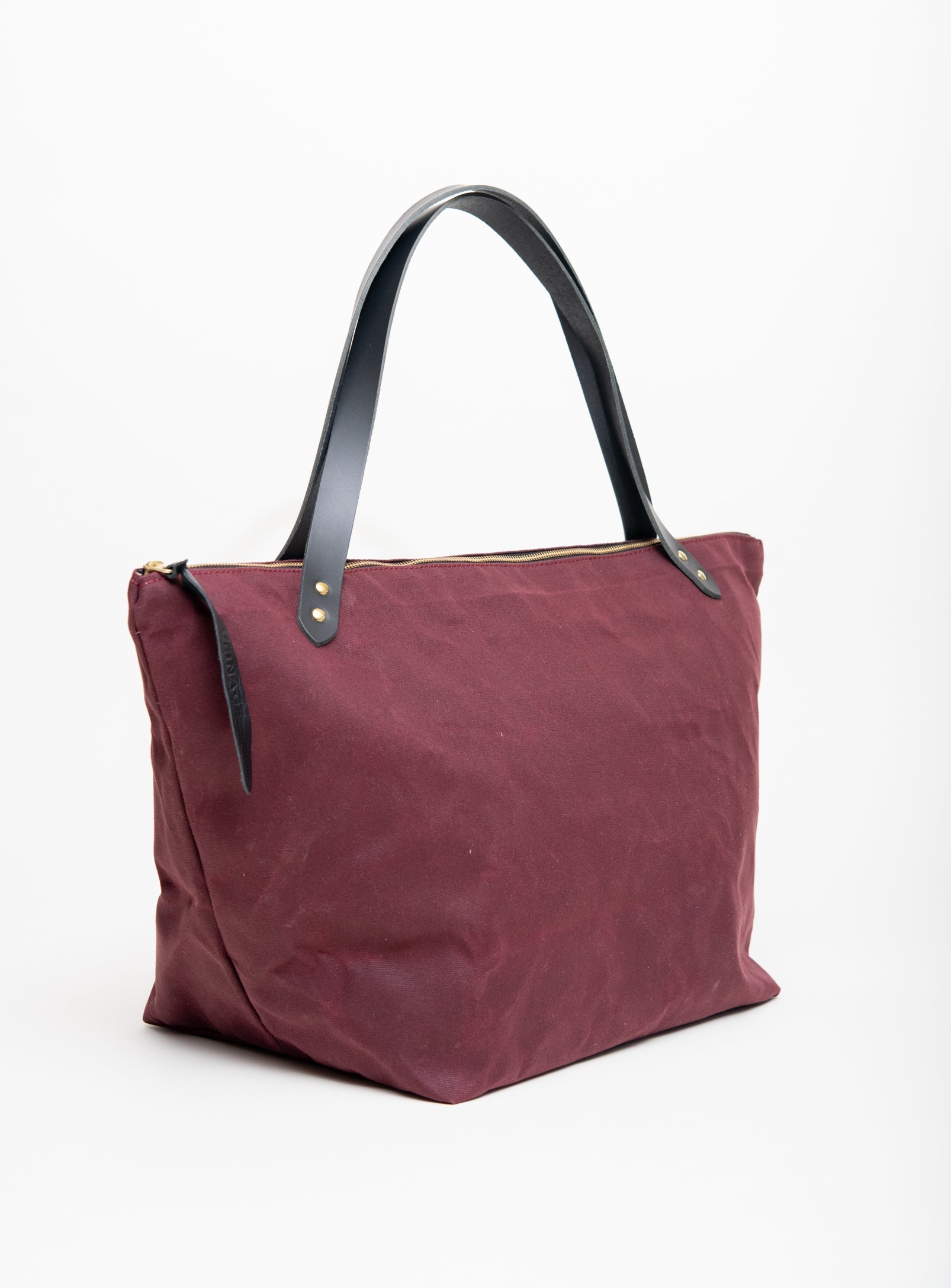 Sac de voyage en coton ciré et cuir modèle FRONTENAC