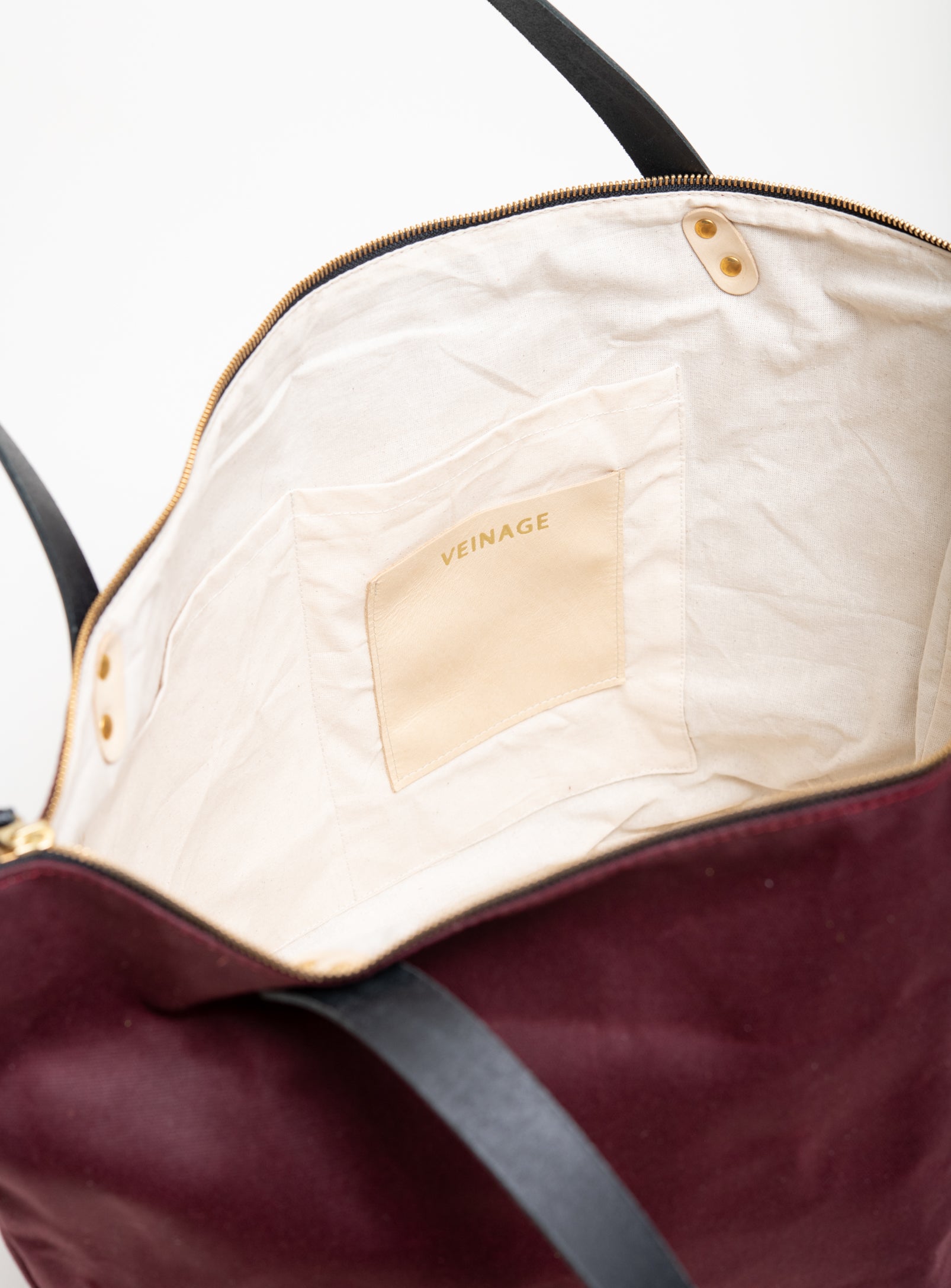 Sac de voyage en coton ciré et cuir modèle FRONTENAC