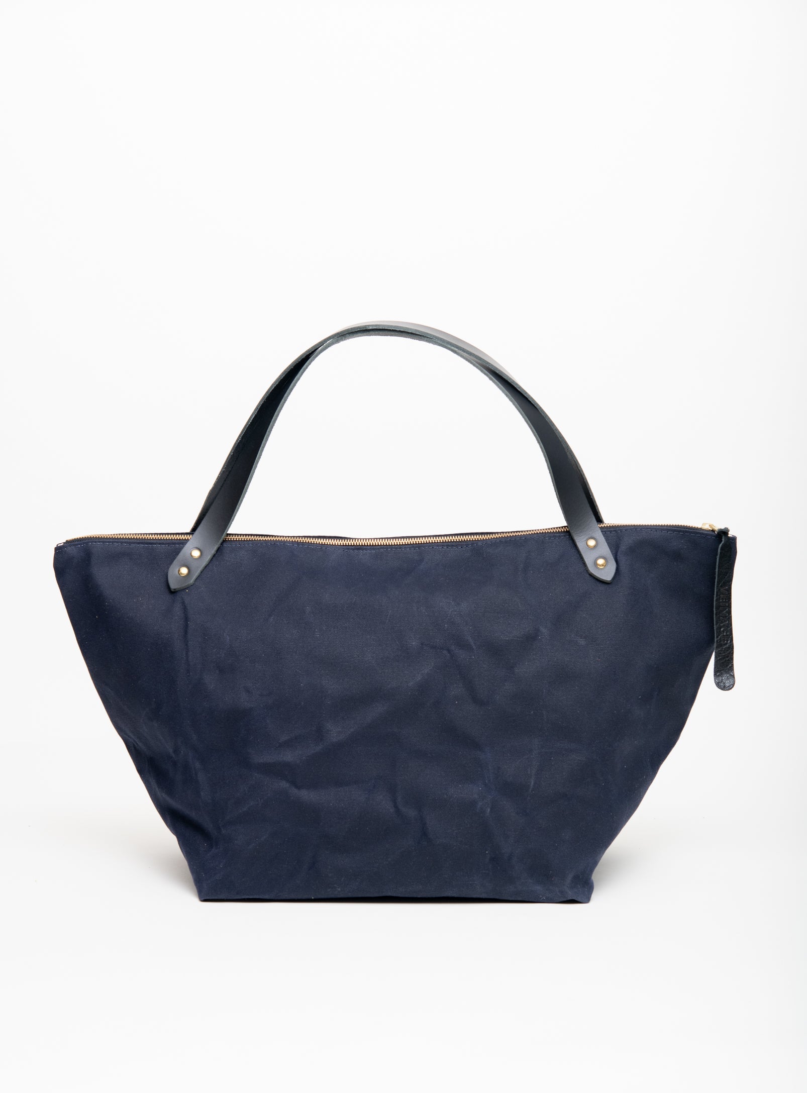 Sac de voyage en coton ciré et cuir modèle FRONTENAC