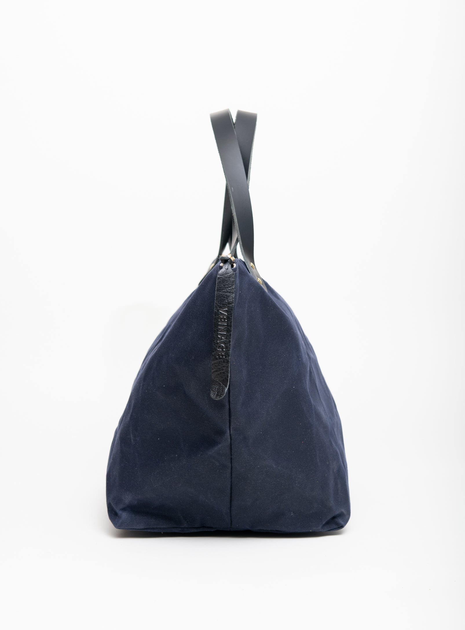Sac de voyage en coton ciré et cuir modèle FRONTENAC