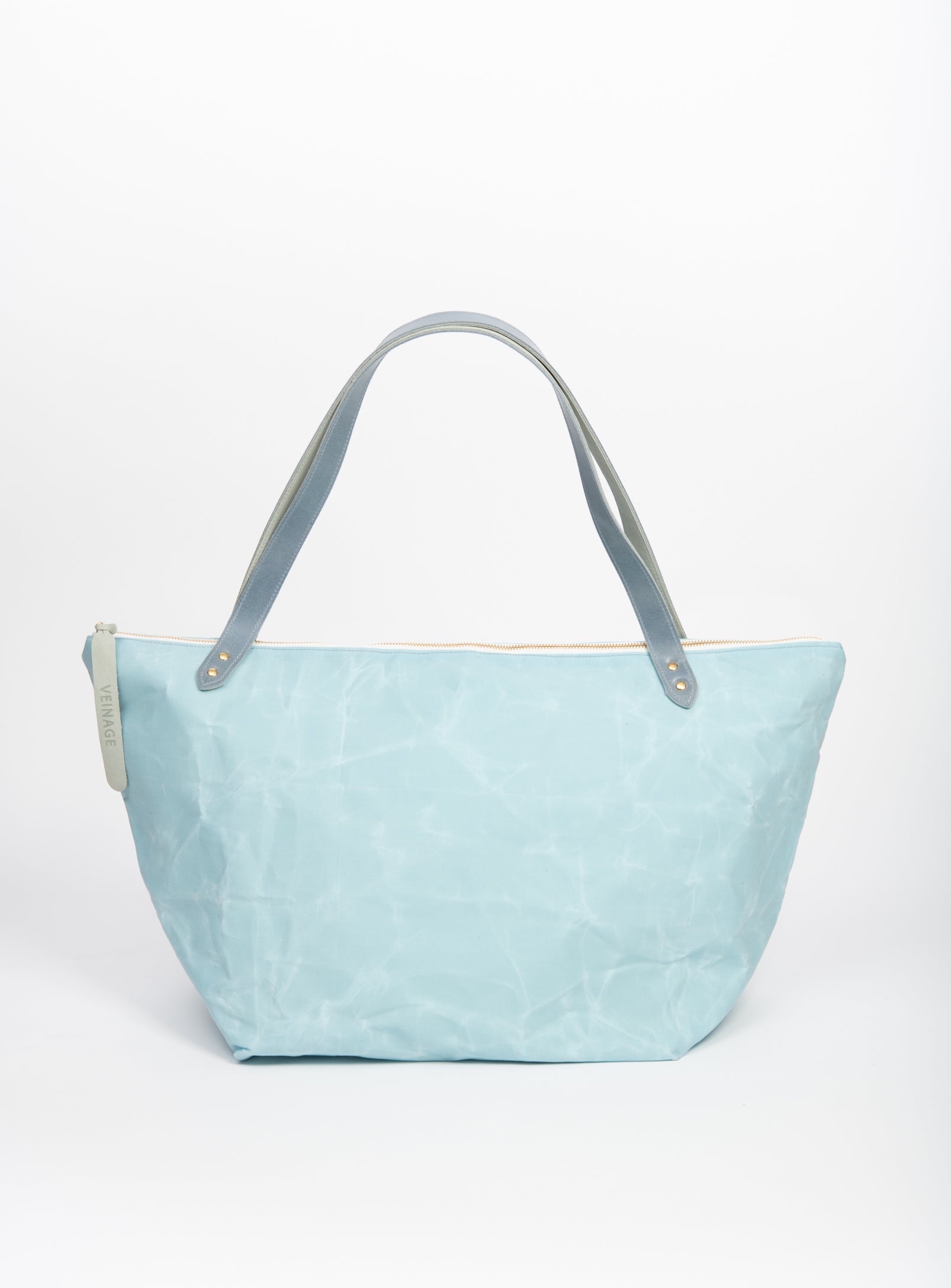 Sac de voyage en coton ciré et cuir modèle FRONTENAC