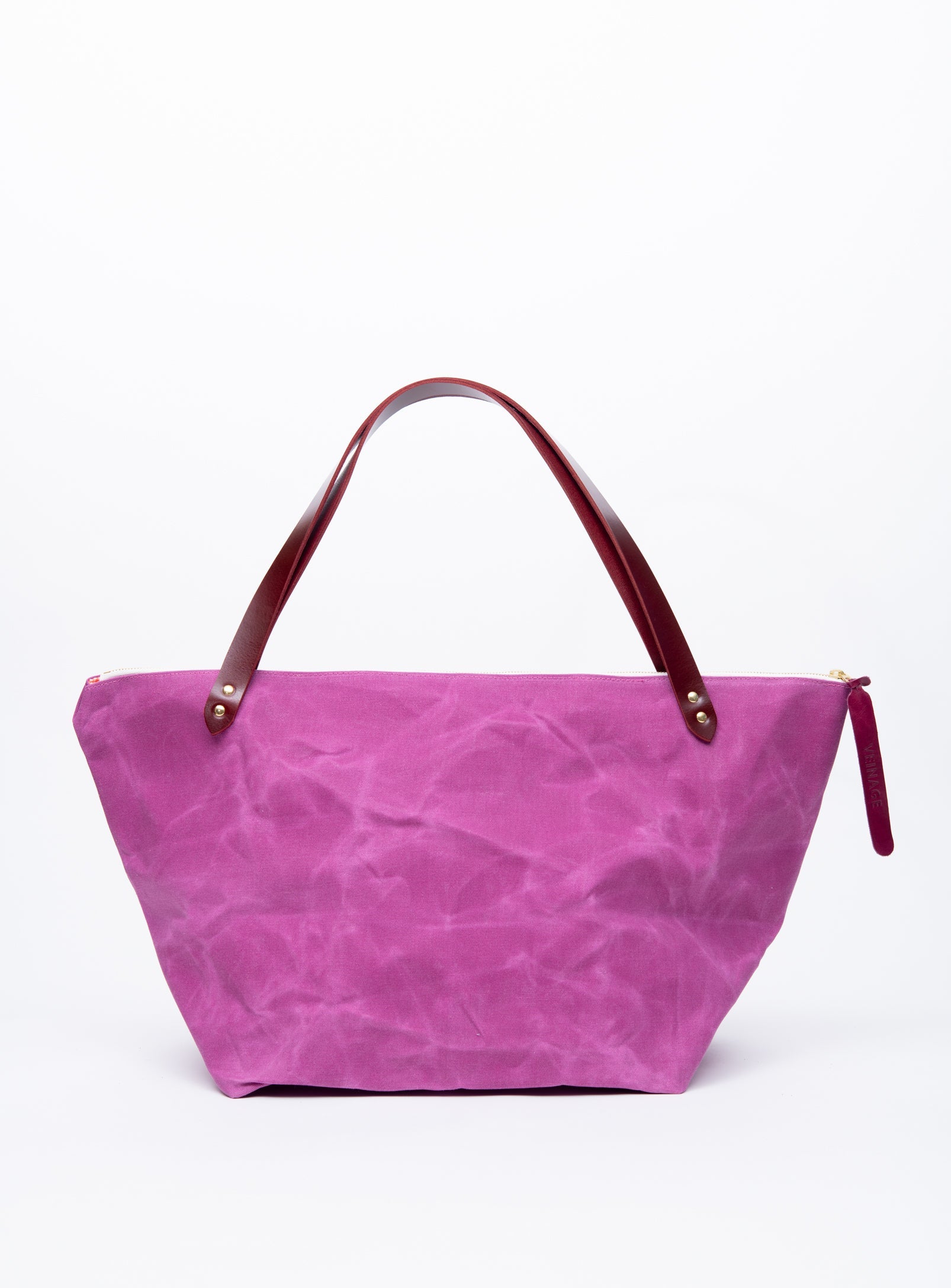 Sac de voyage en coton ciré et cuir modèle FRONTENAC