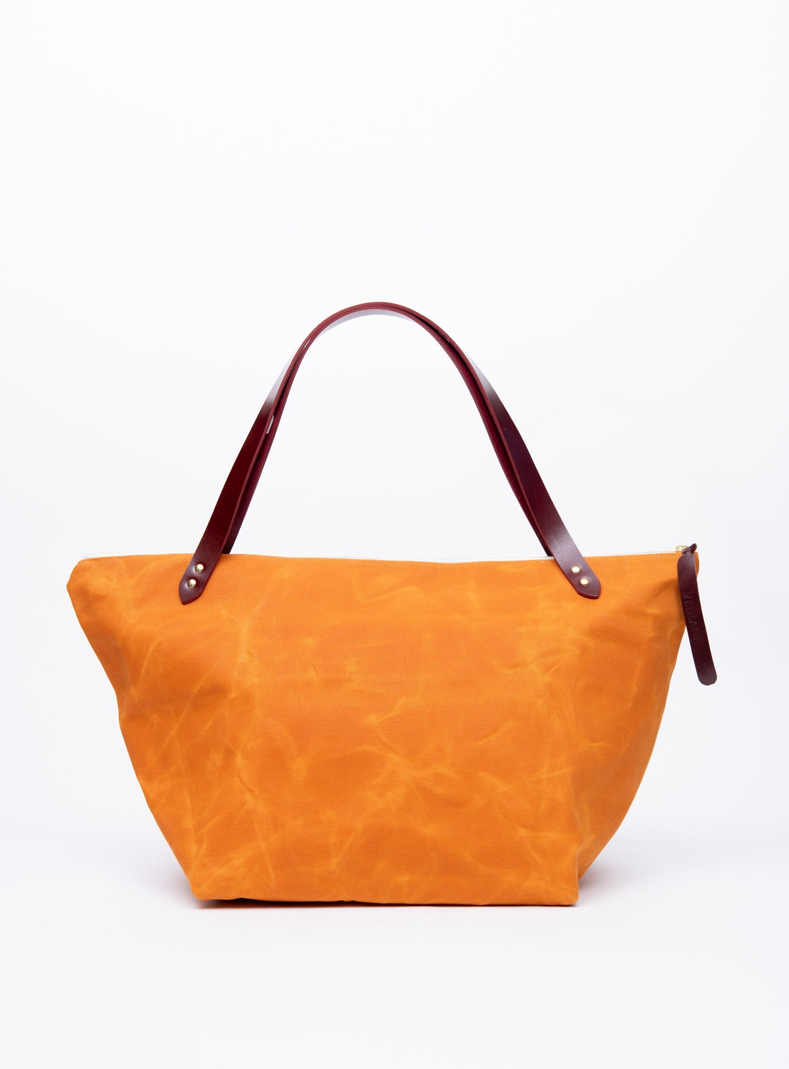 Sac de voyage en coton ciré et cuir modèle FRONTENAC