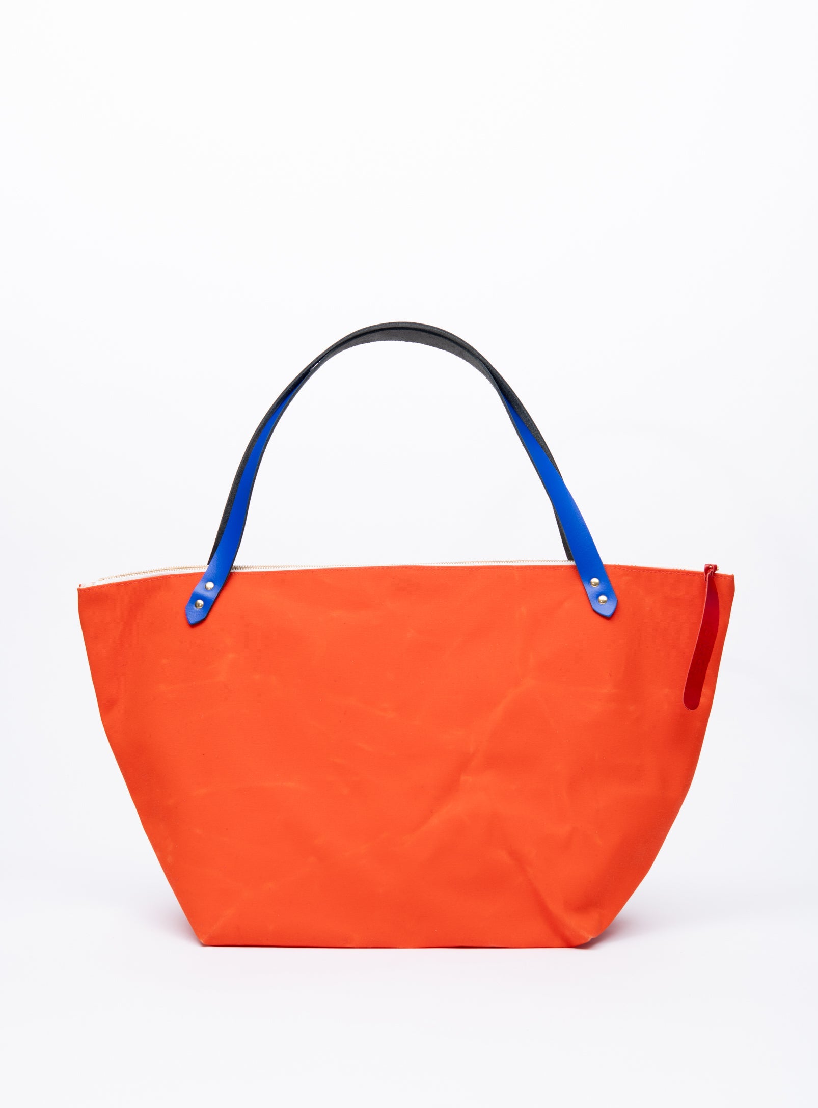 Sac de voyage en coton ciré et cuir modèle FRONTENAC