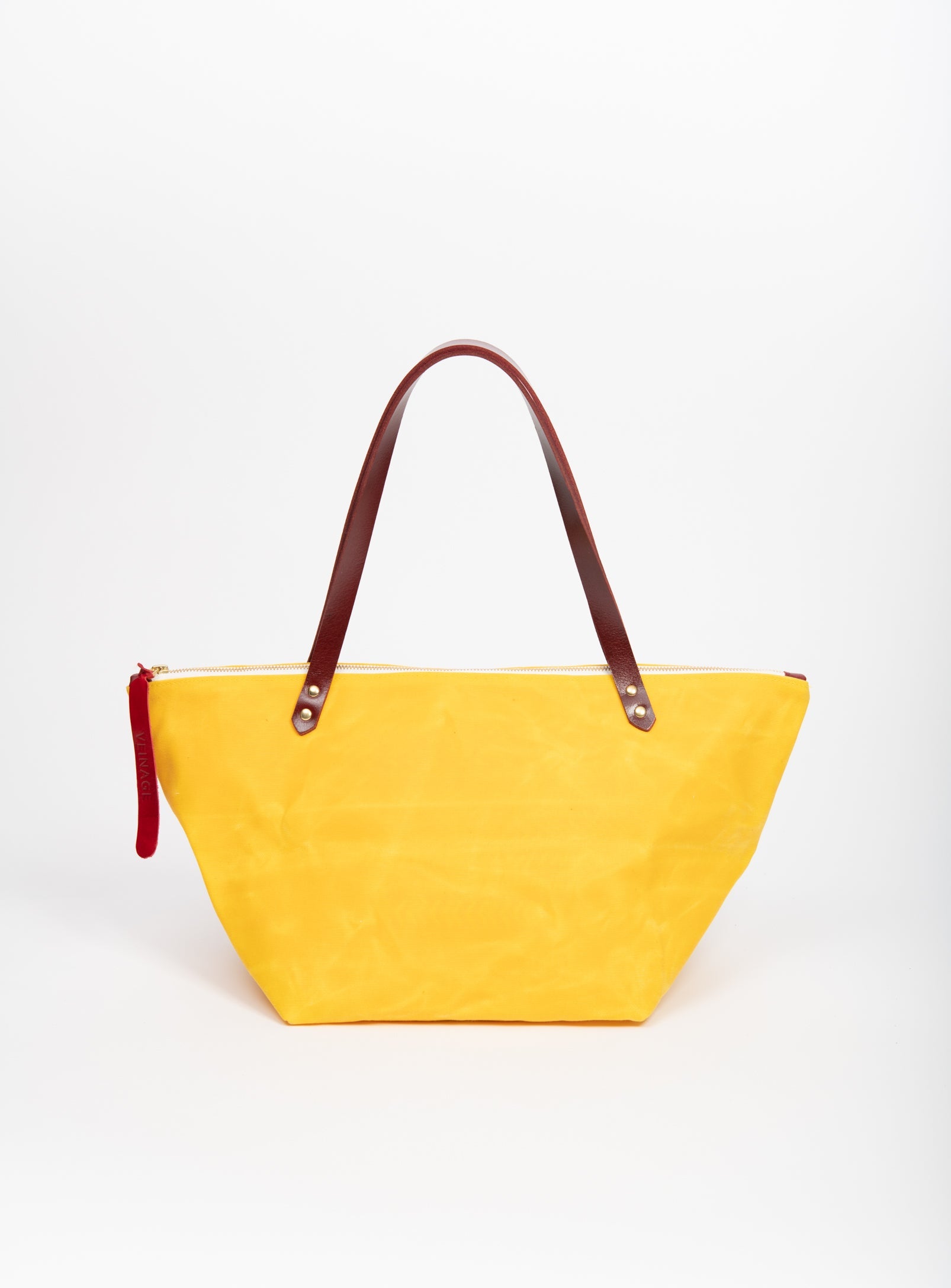 Sac de voyage en coton ciré et cuir modèle FRONTENAC