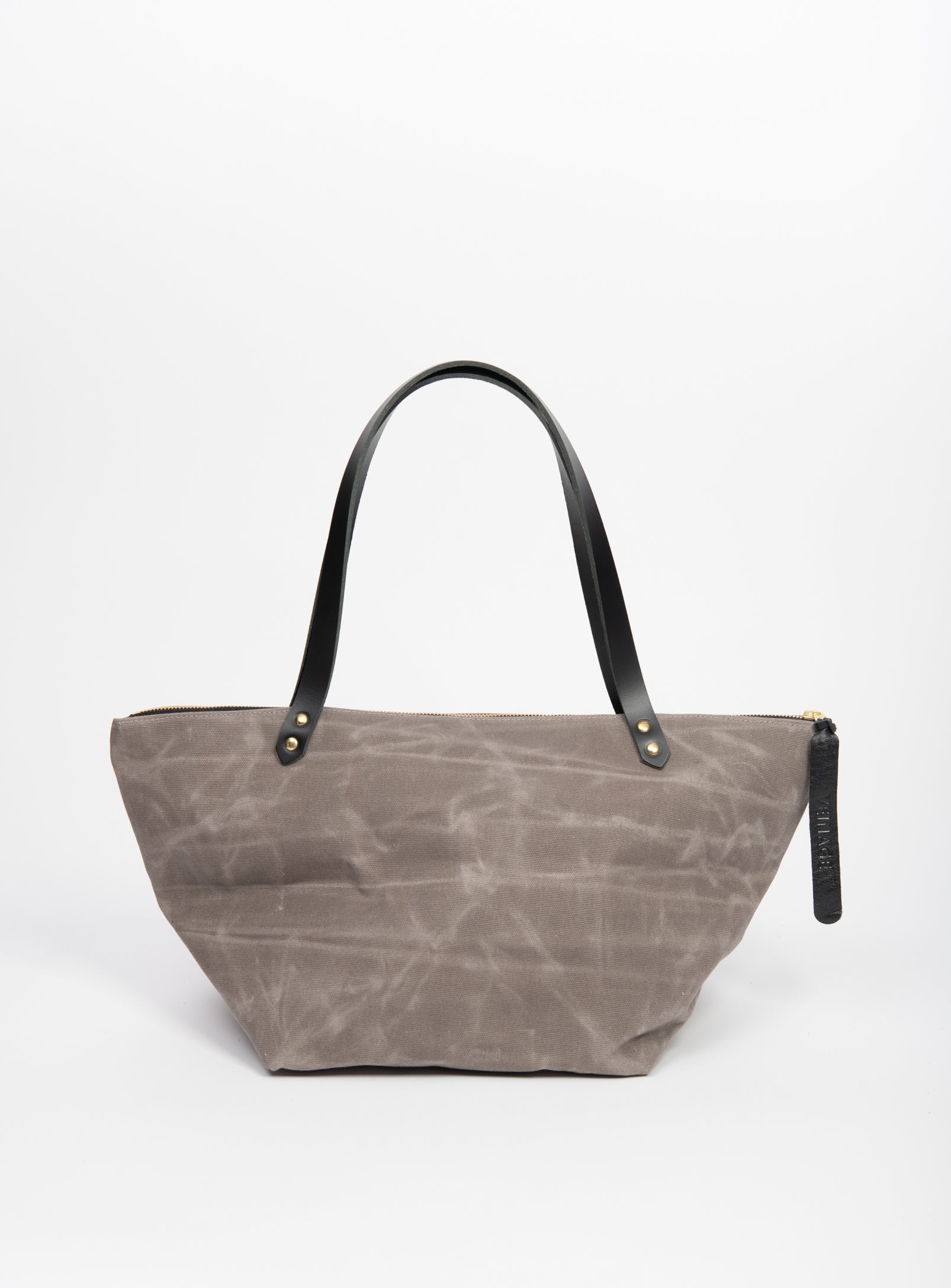 Sac de voyage en coton ciré et cuir modèle FRONTENAC