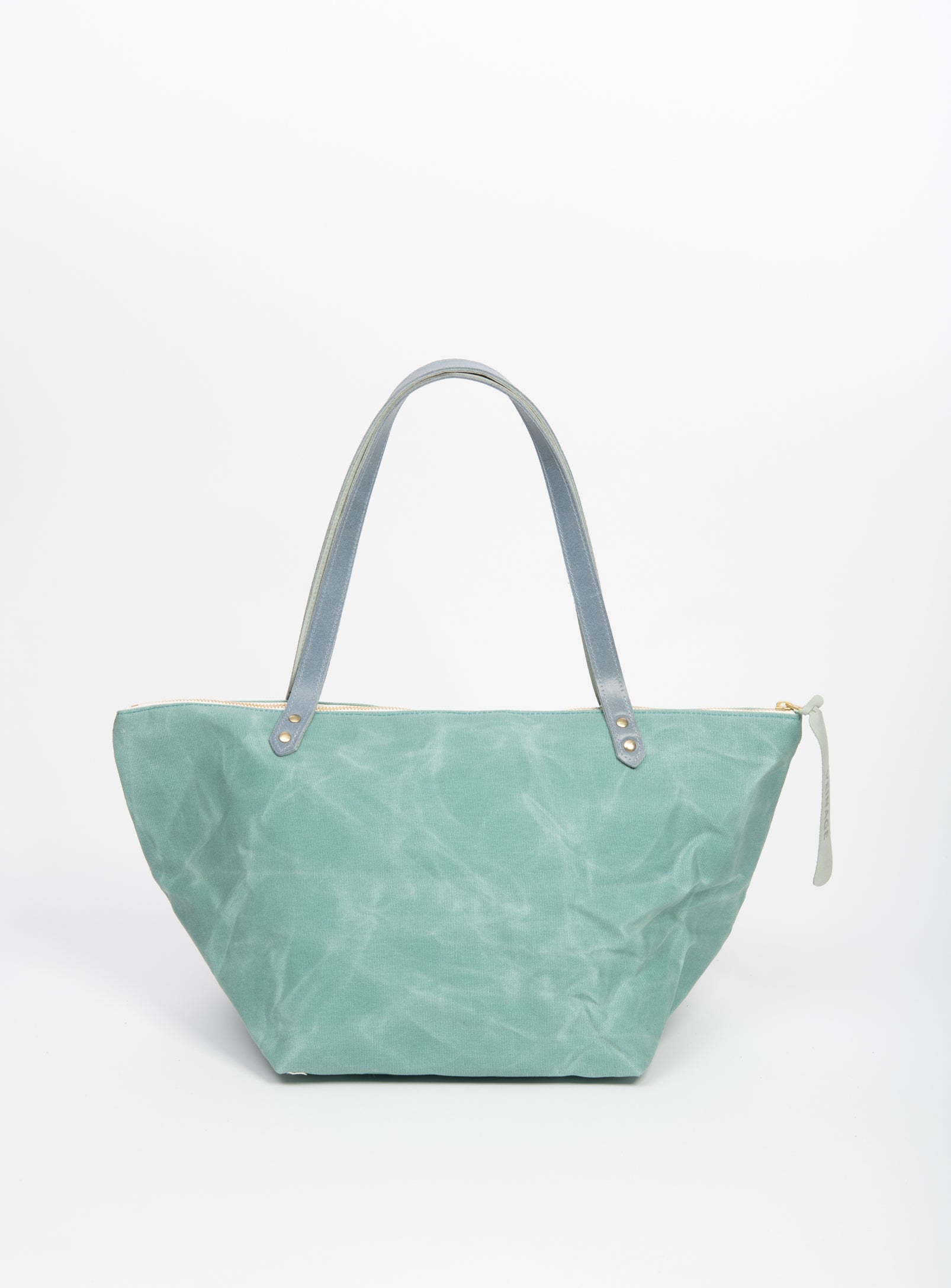 Sac de voyage en coton ciré et cuir modèle FRONTENAC