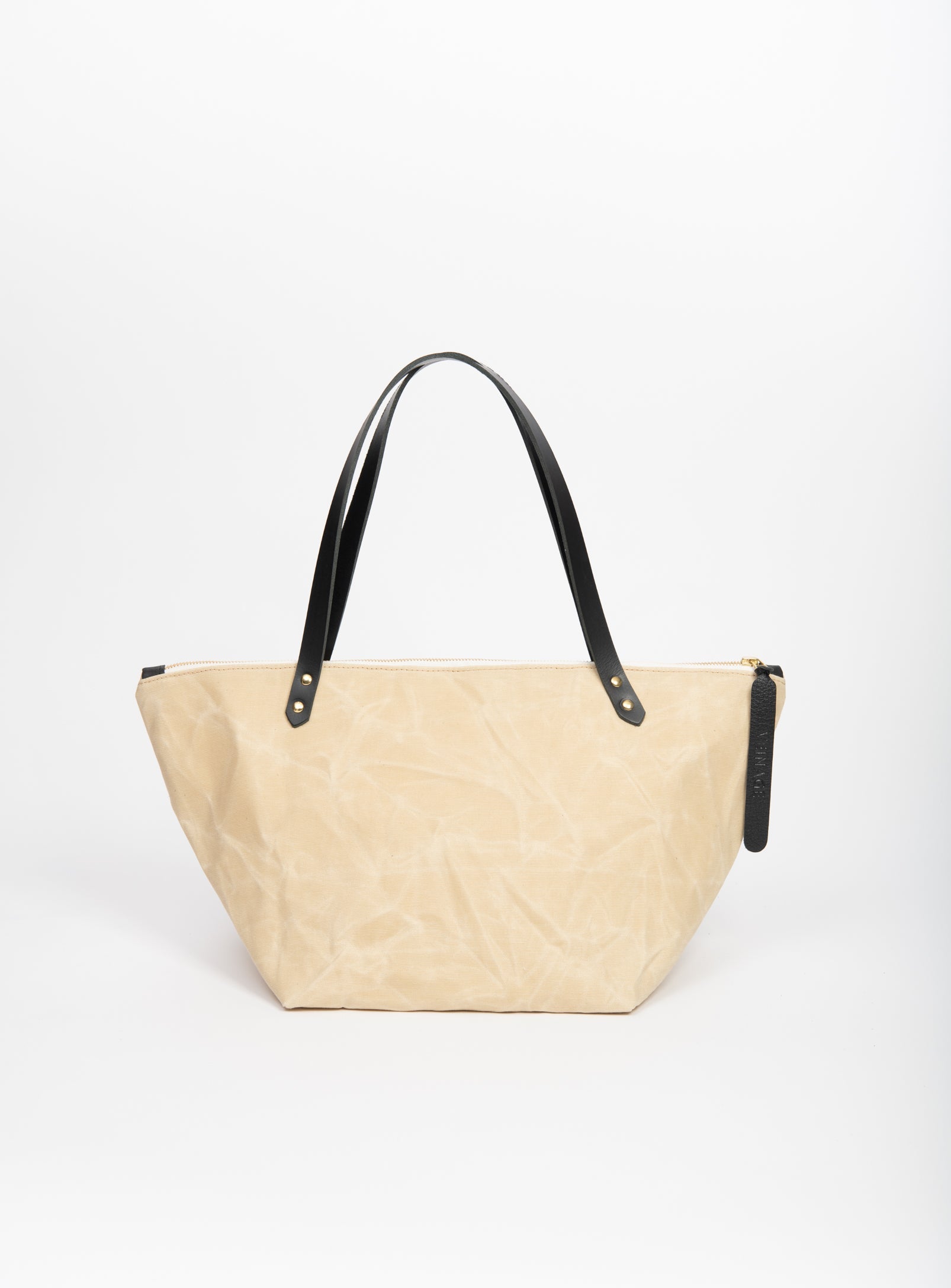 Sac de voyage en coton ciré et cuir modèle FRONTENAC