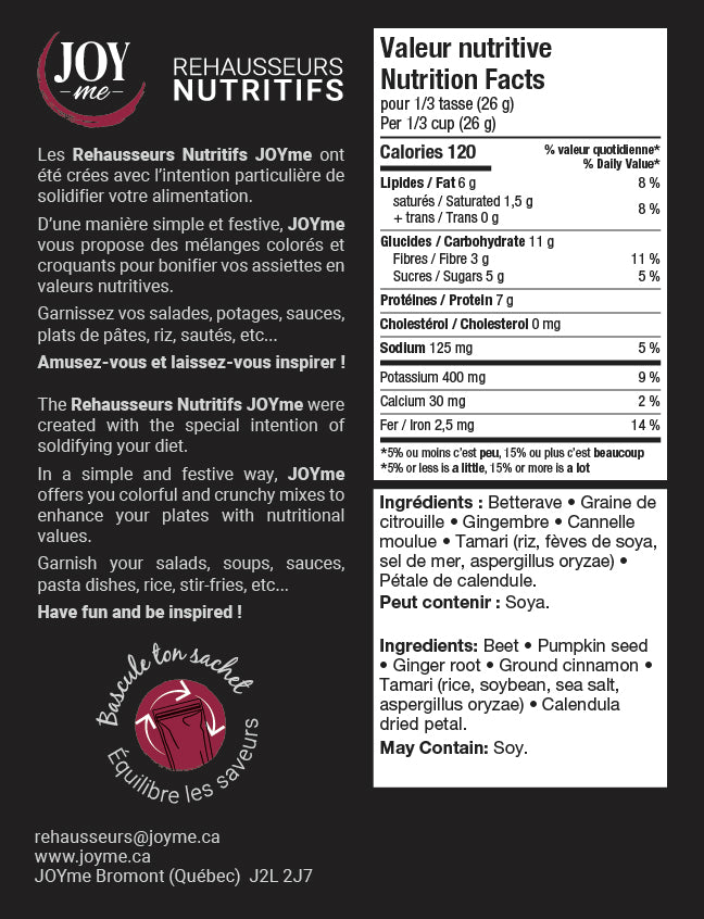 Mélange de rehausseurs nutritifs - Red Velvet 120g