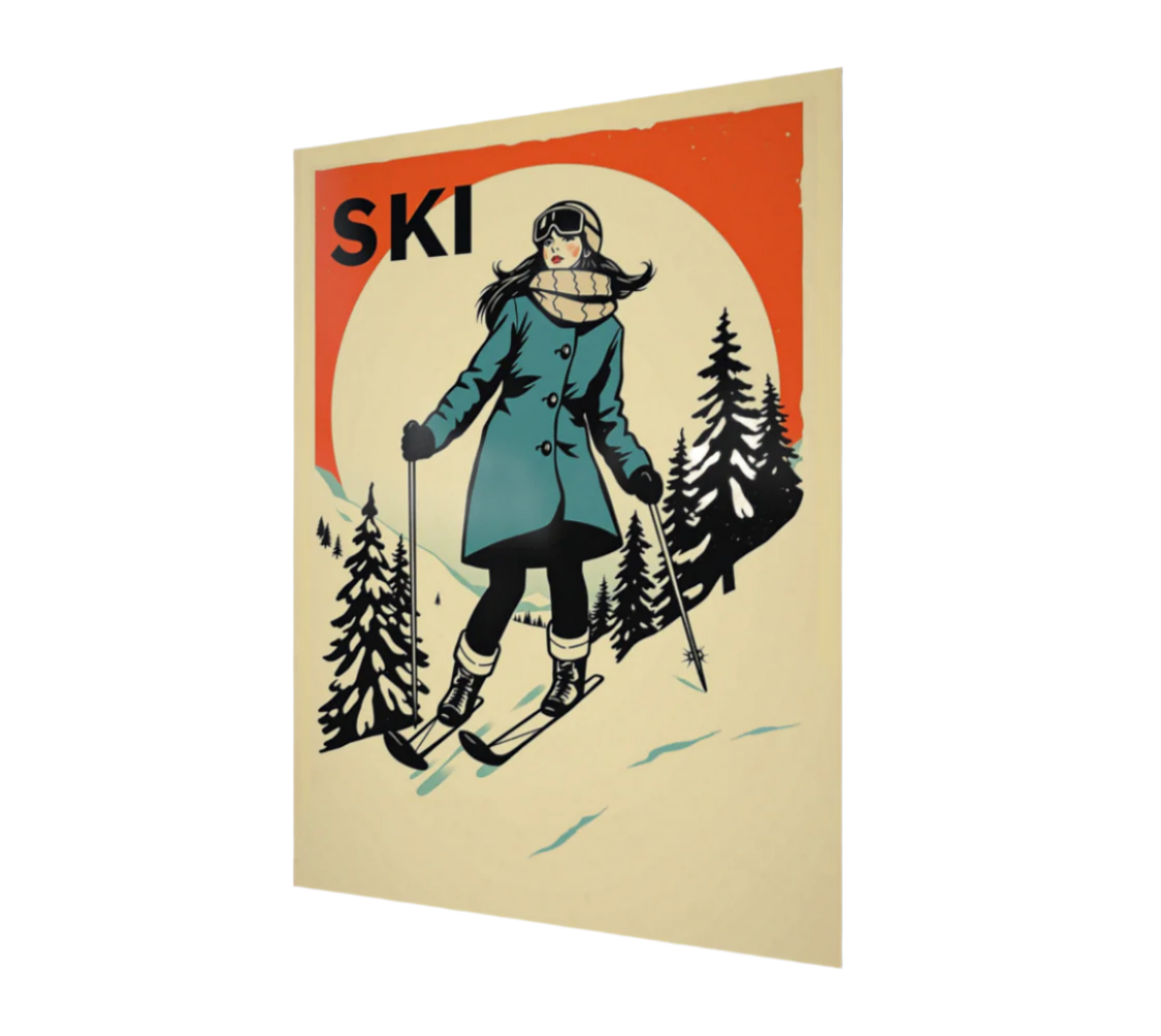 Affiche Ski, Retro Ski Day #1
