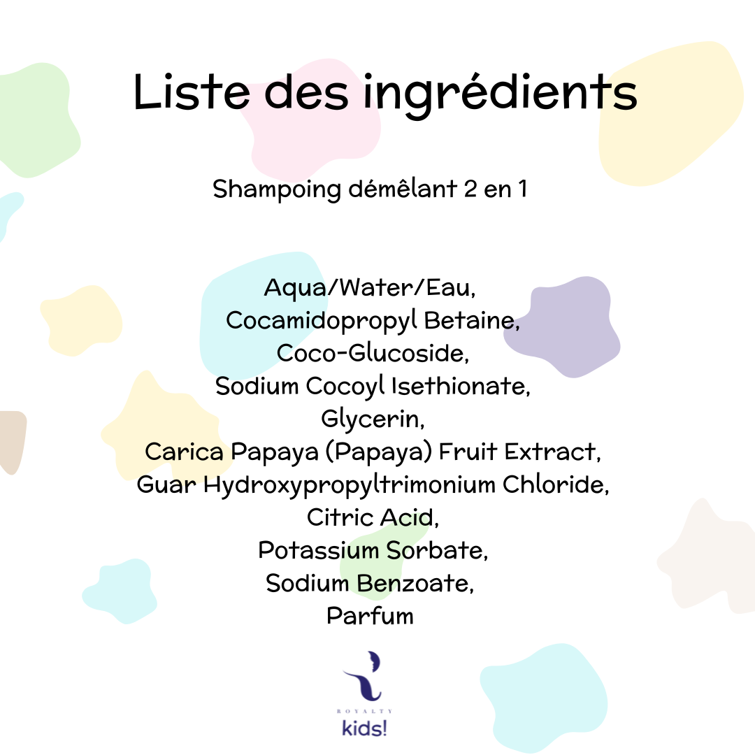 Shampoing Démêlant Doux pour Enfants – Cheveux Bouclés, Frisés & Crépus | Royalty Natural