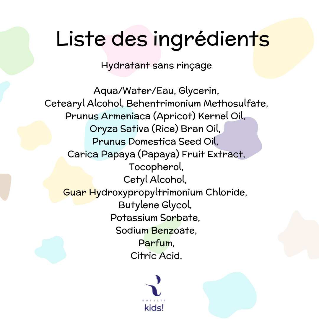 Hydratant sans rinçage pour enfants