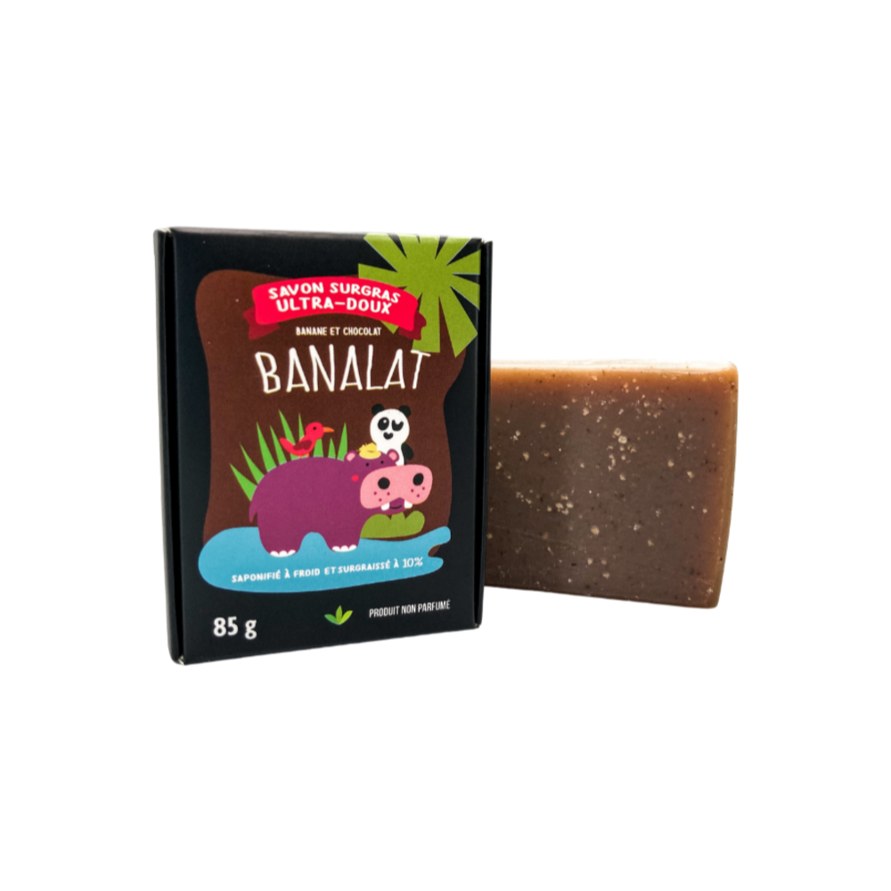 BANALAT - Savon pour le corps pour enfant - Banane et chocolat