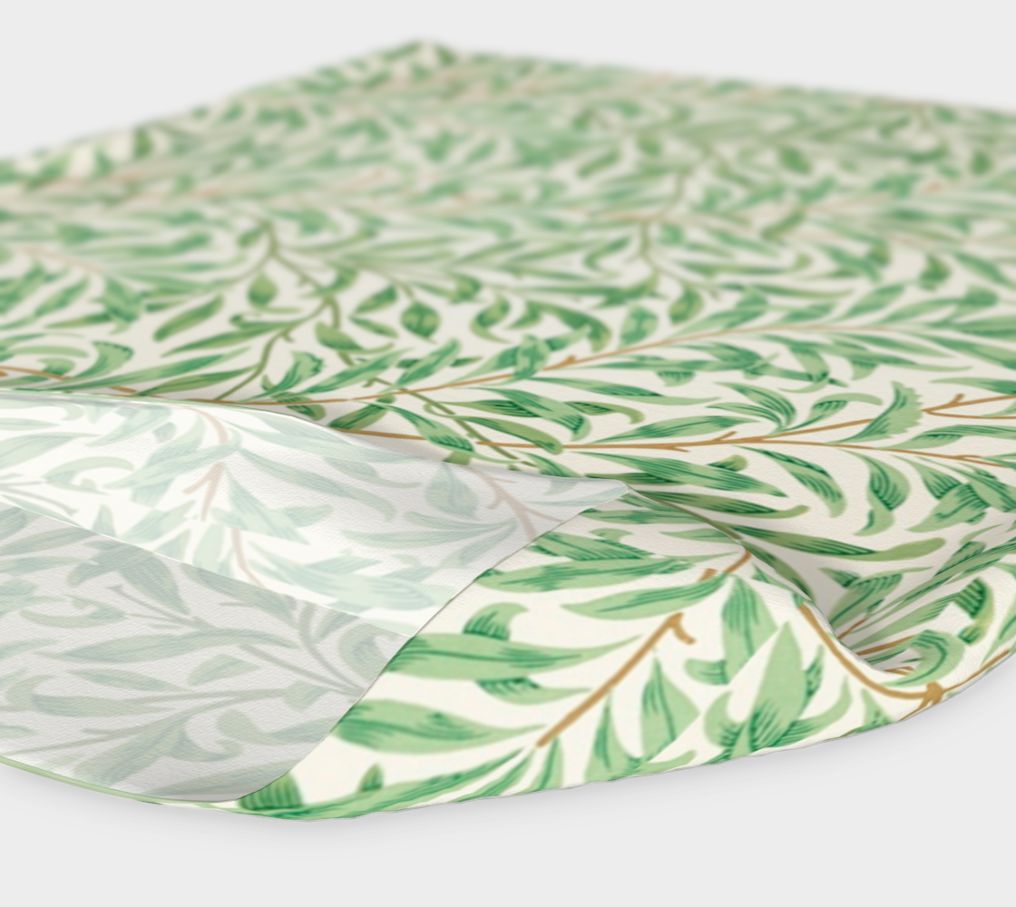 Bandeau ou foulard à fleurs vert botanique