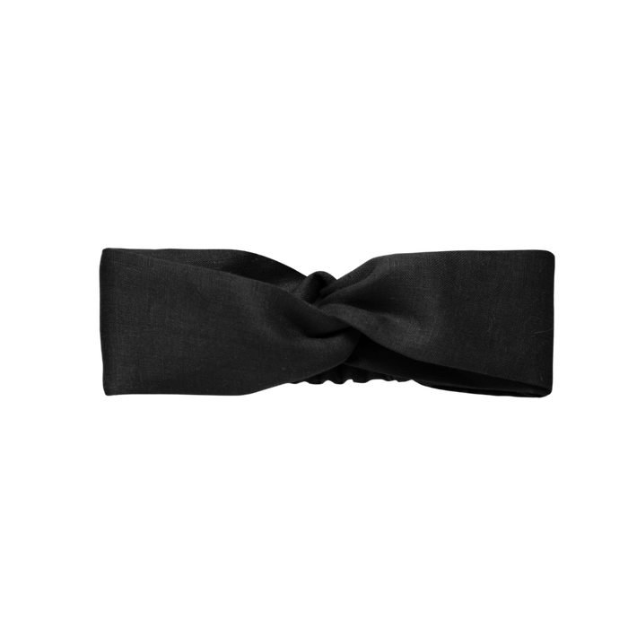 Bandeau torsadé en lin