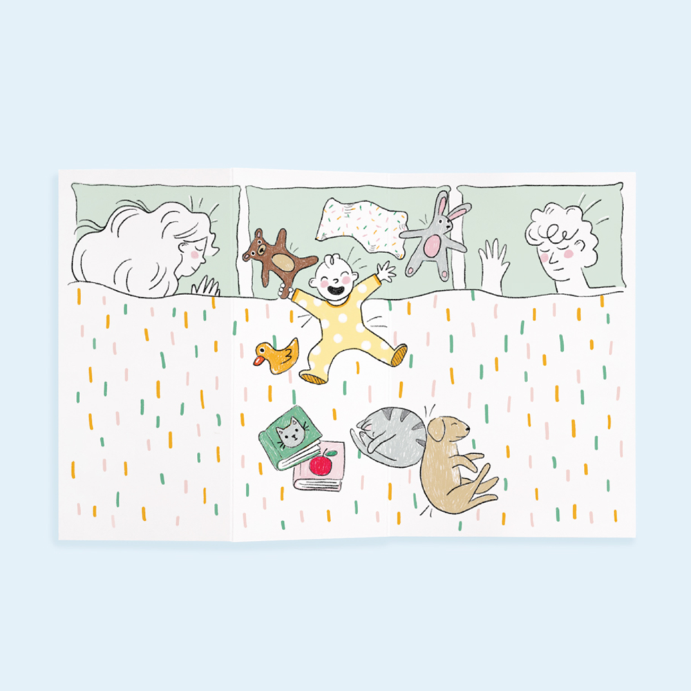 Unfoldable greeting card - Baby 
