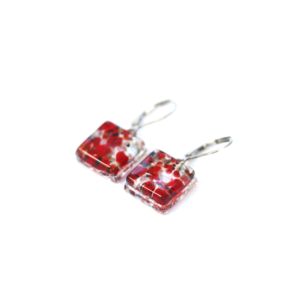 Boucle d'oreille à motif suspendu | Choisissez votre couleur