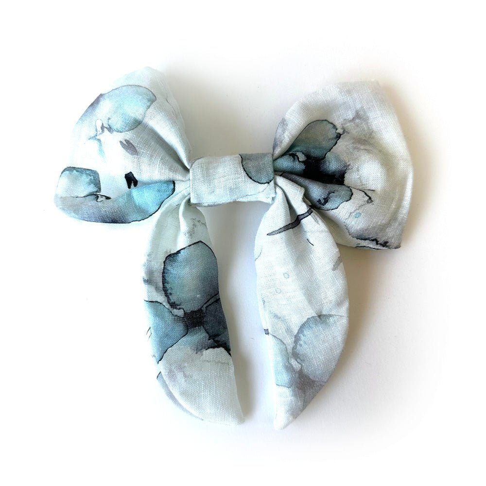 Boucle en lin imprimé