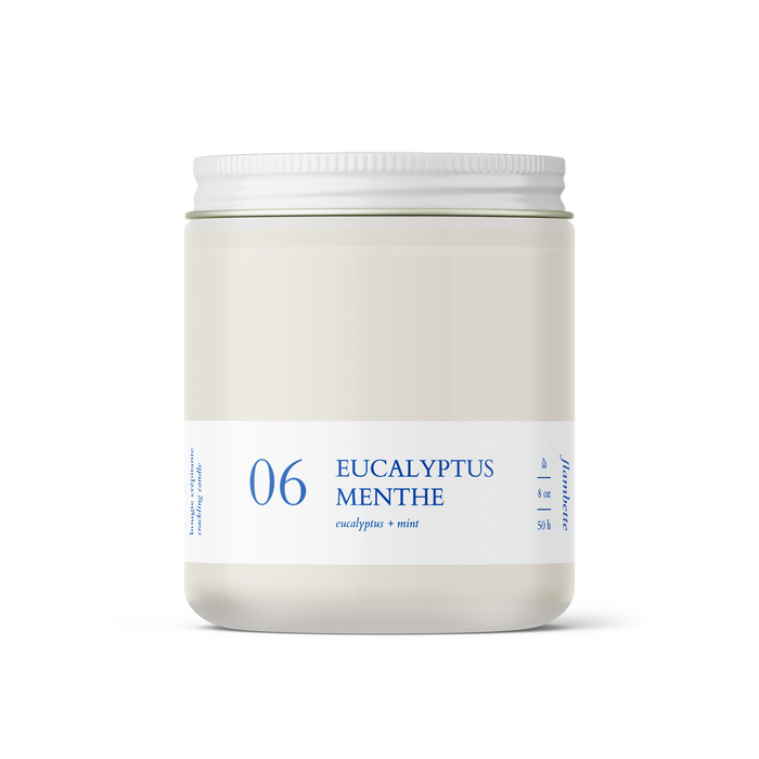 Bougie crépitante - Eucalyptus + Menthe