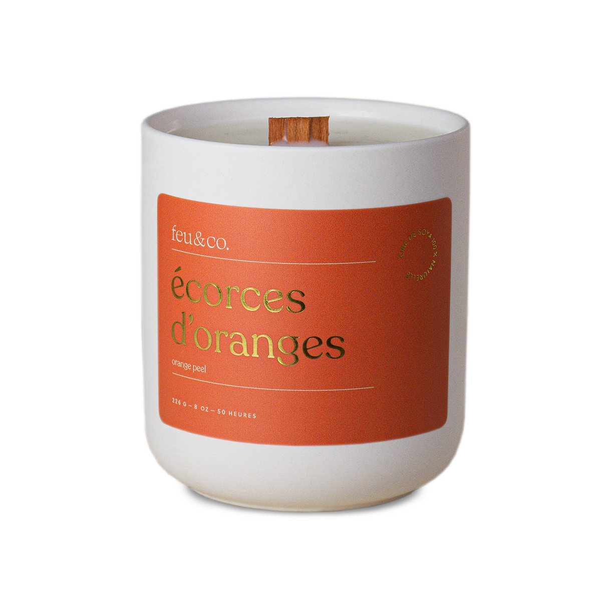 Bougie - Écorces d'oranges