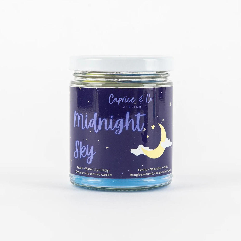 Bougie Midnight Sky - Pêche, Nénuphar & Cèdre