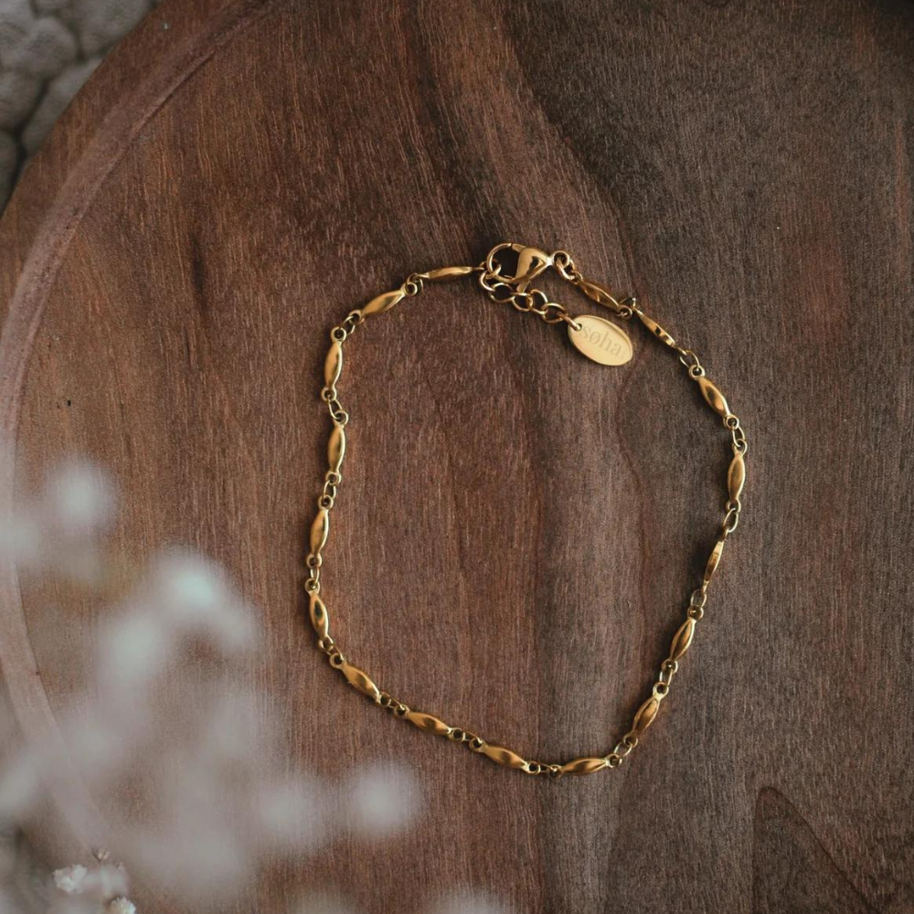 Bracelet en chaîne en acier inoxydable - Mahalia