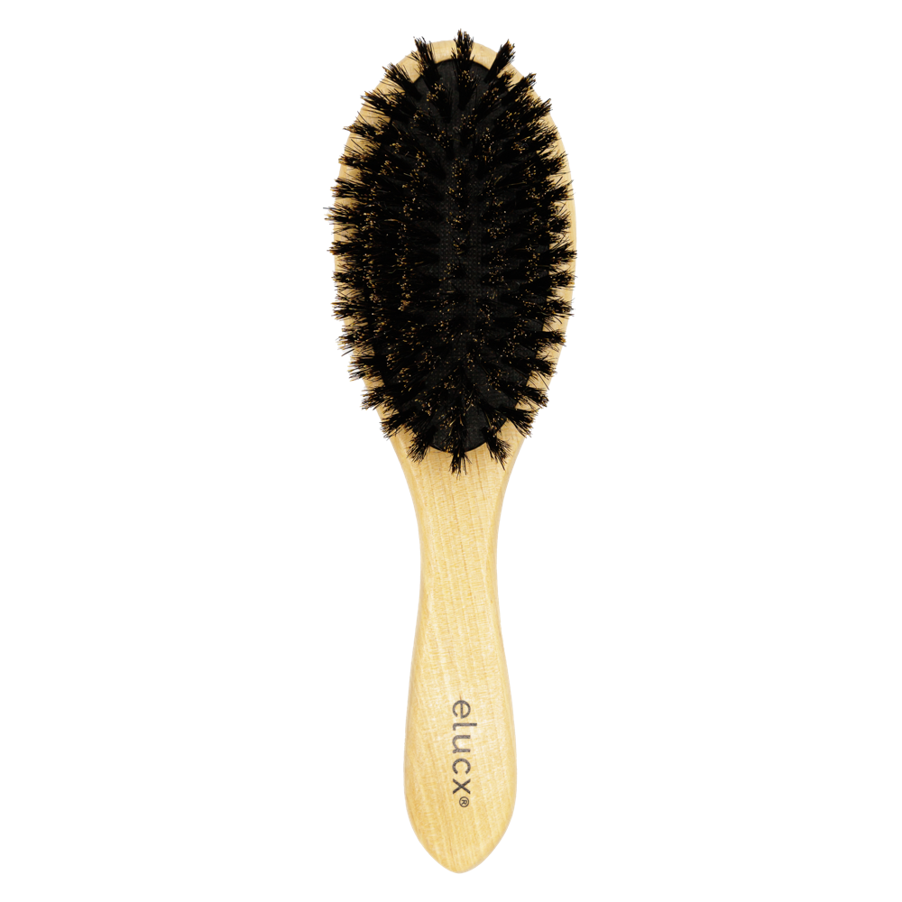 Brosse de cheveux en poils de sanglier