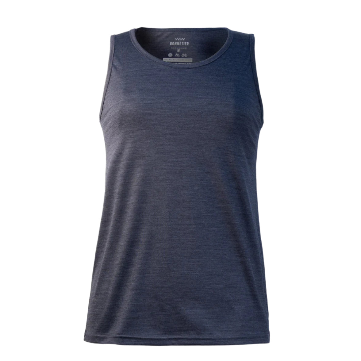 Camisole Mérinos Femme Charbon Chiné Ultra Léger