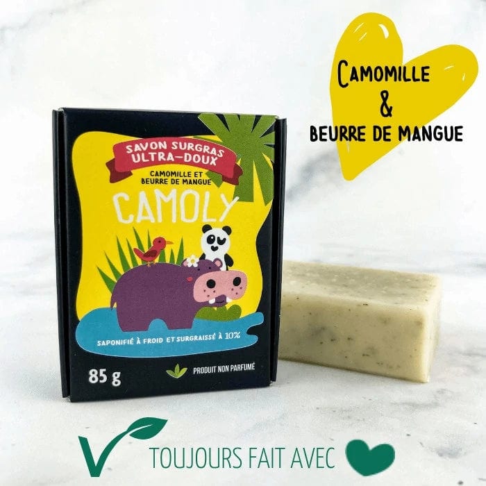 CAMOLY - Savon pour le corps pour enfant - Camomille et beurre de mangue