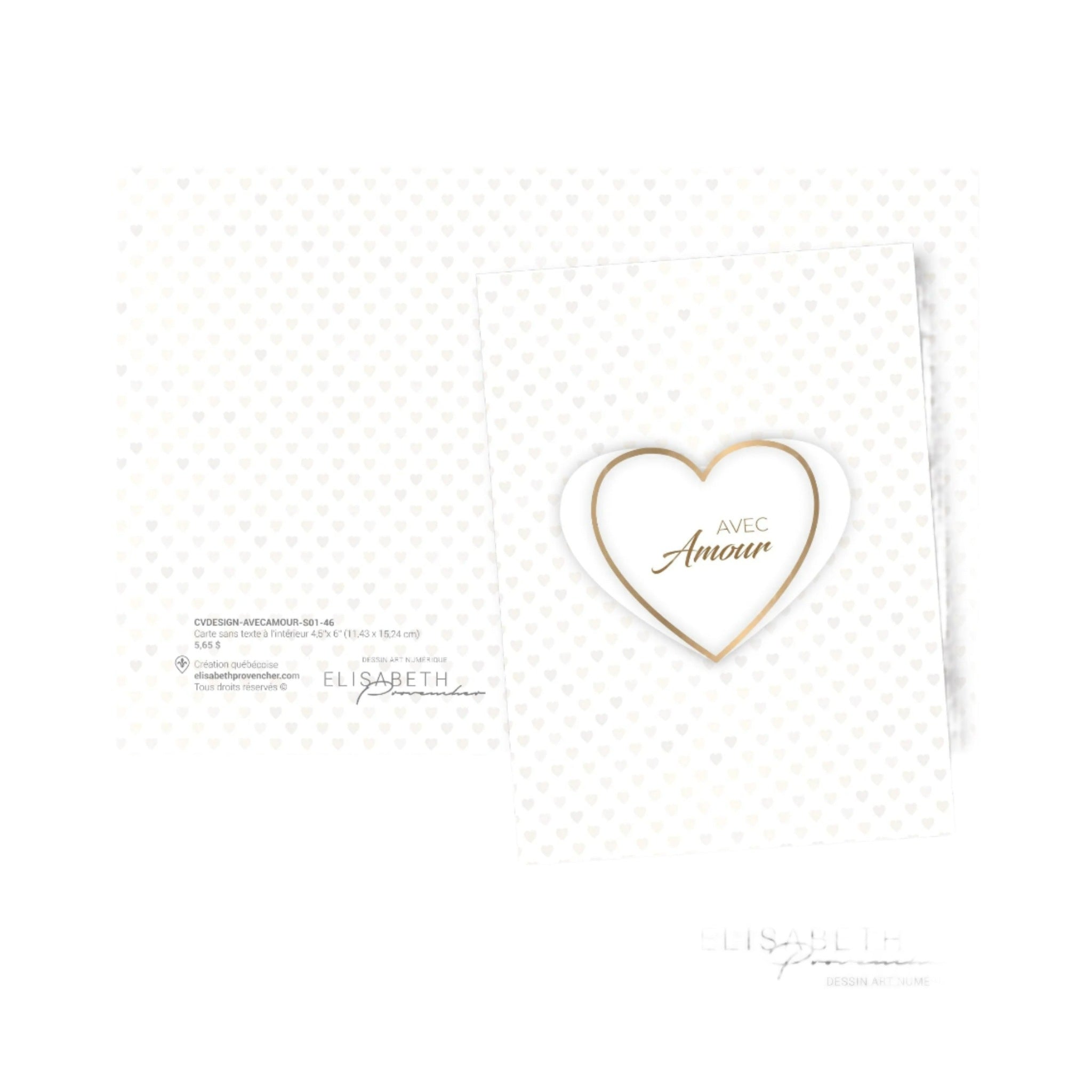 Greeting card - With love 