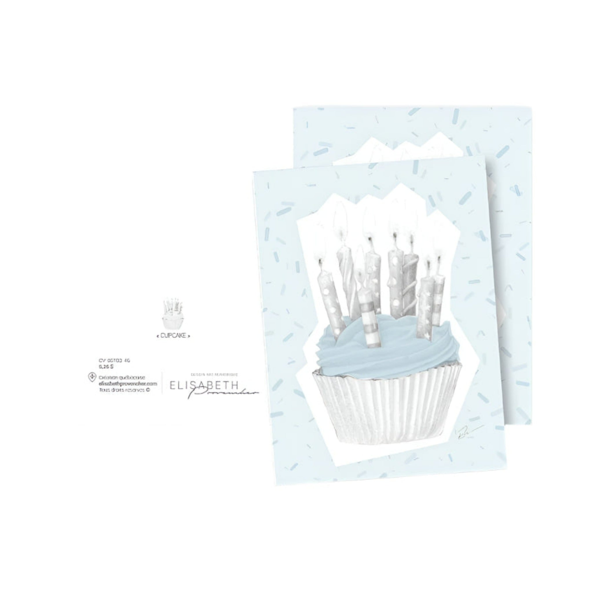 Carte de souhaits - Cupcake