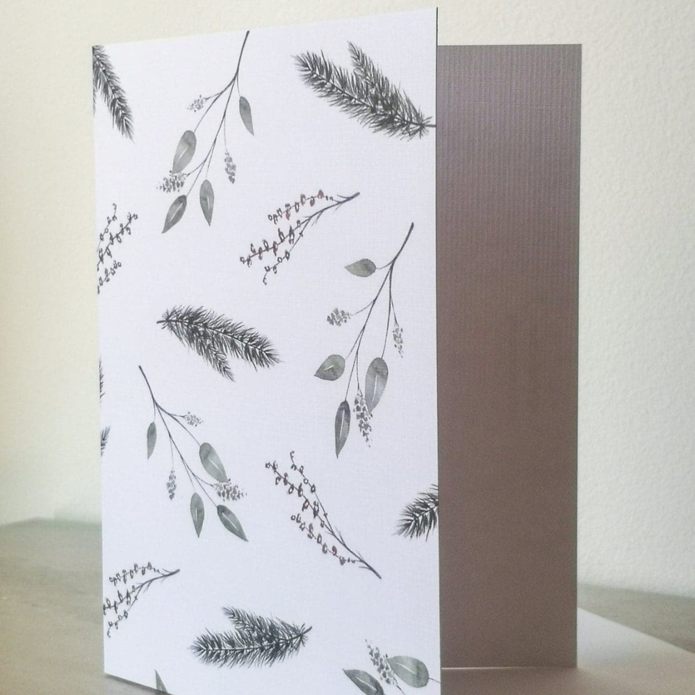 Carte de souhaits - Branches de Noël
