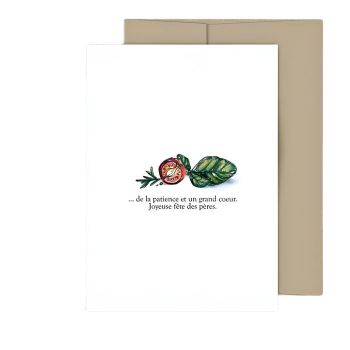 Carte de souhaits - Fête des pères - BBQ Fourchette & Viande