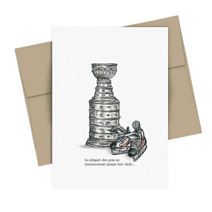 Carte de souhaits - Fête des pères - Hockey