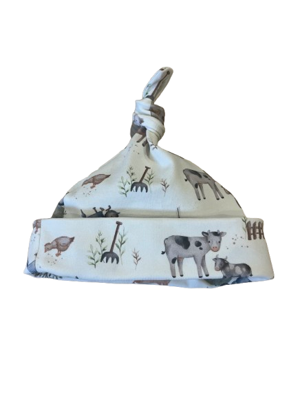 Chapeau à motifs de ferme