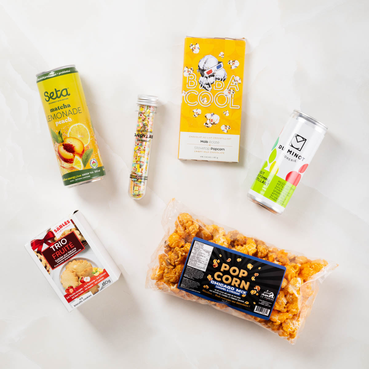 Coffret Cinéma Maison, les produits inclus dans le coffret