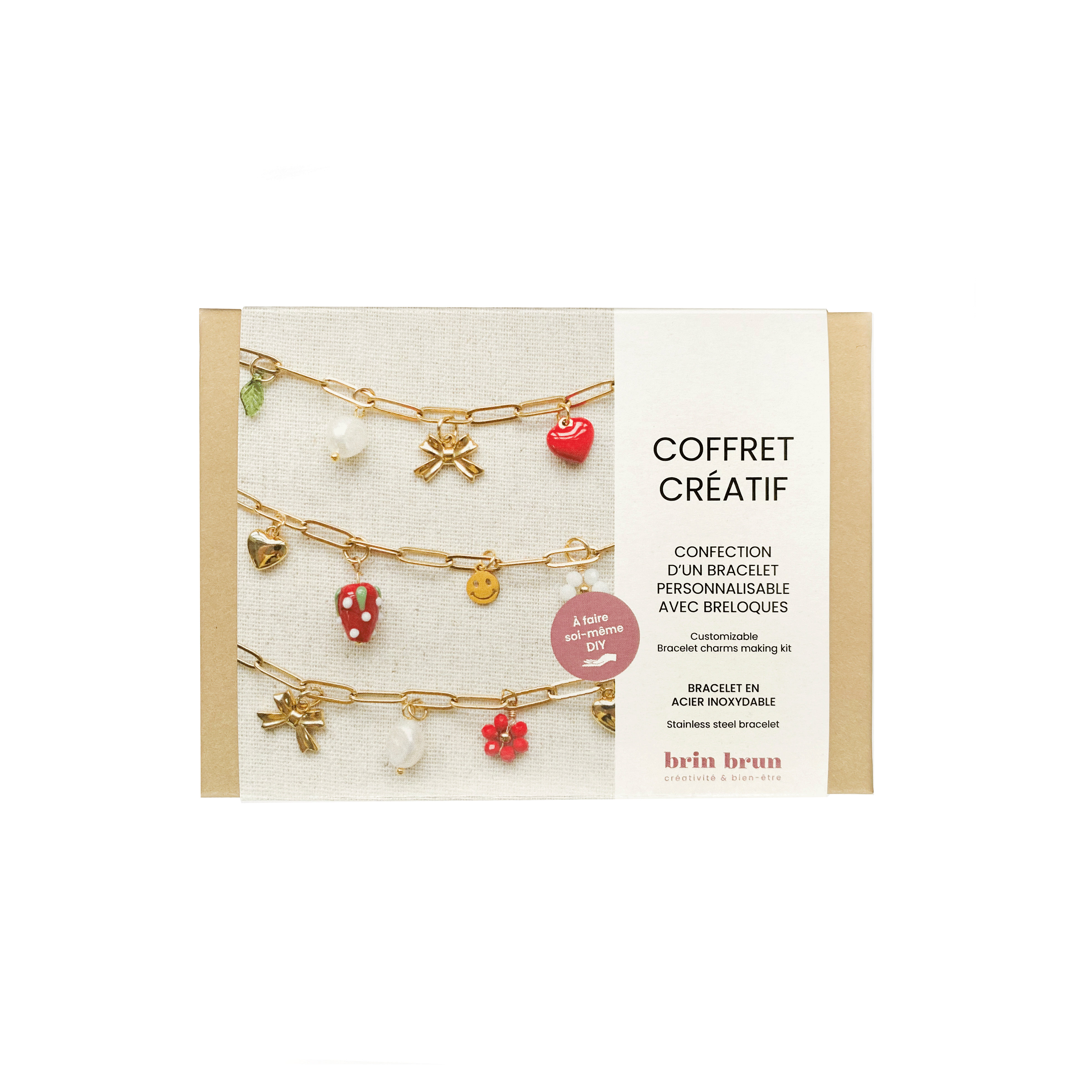 Coffret créatif de fabrication d'un bracelet à breloques - Cutie