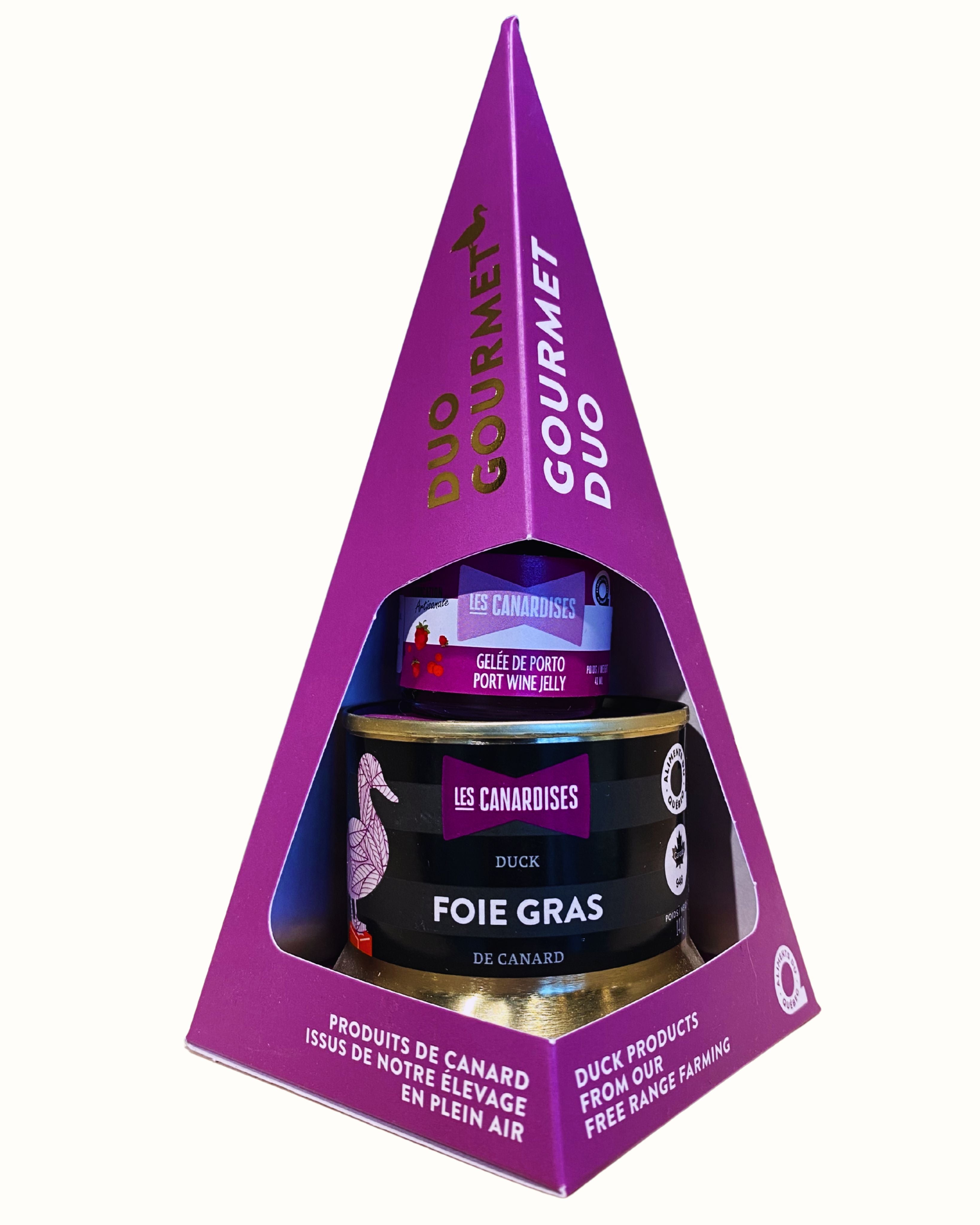 Coffret Duo – Foie Gras de canard & Gelée de framboise et Porto