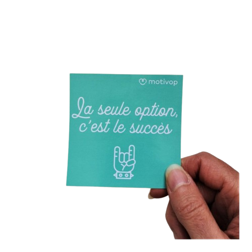 The only option is success - Computer sticky